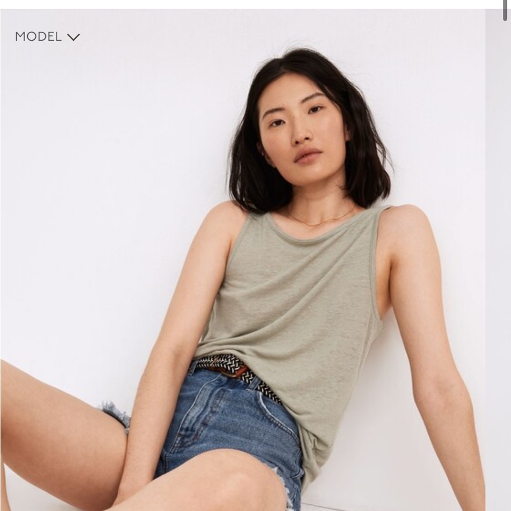 Madewell Modern Linen Tank Top